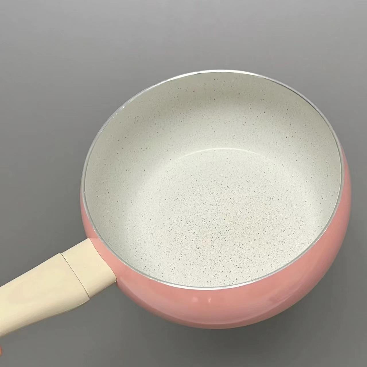 Pink tomato non-stick baby food mini stockpot